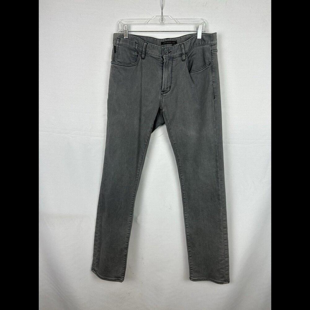 John Varvatos U.S.A Bowery Jean Slim Straight Shark Grey Size 34 W, 32 L